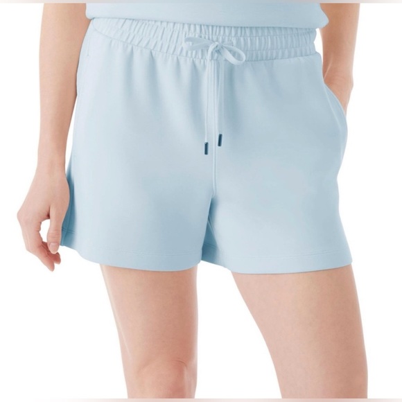MEMBERS MARK Women's KNIT Soft Blue Sleep/Lounge Shorts SUPER SOFT w/Pockets 😍 - Picture 2 of 6